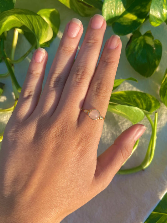 Rose Quartz Ring