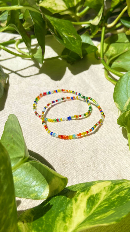 Rainbow Beaded Bracelet