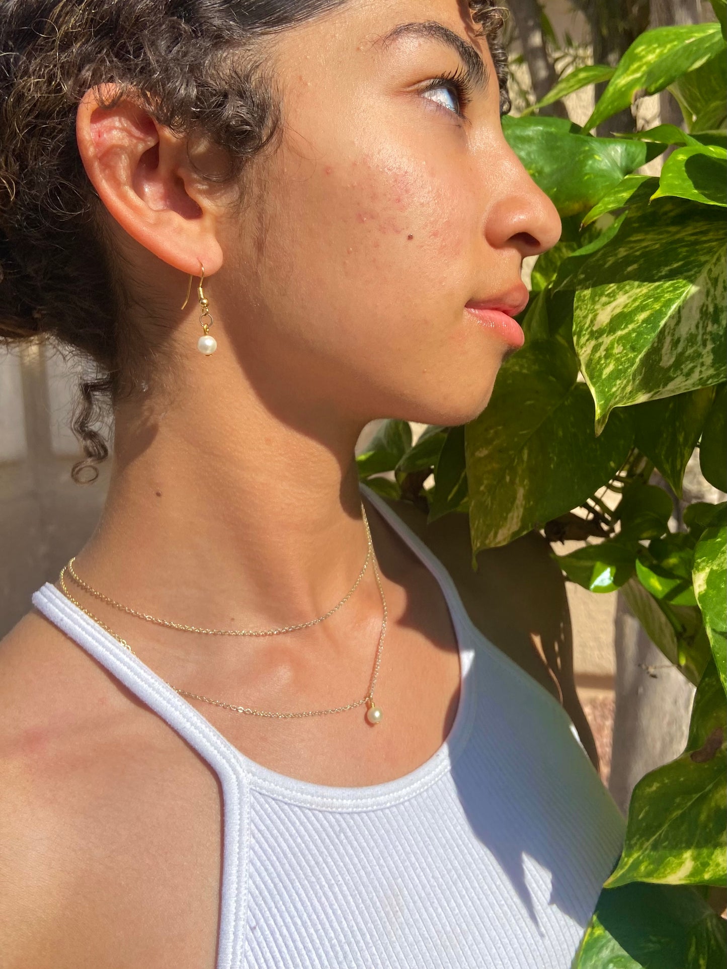 Dainty Pearl Earrings