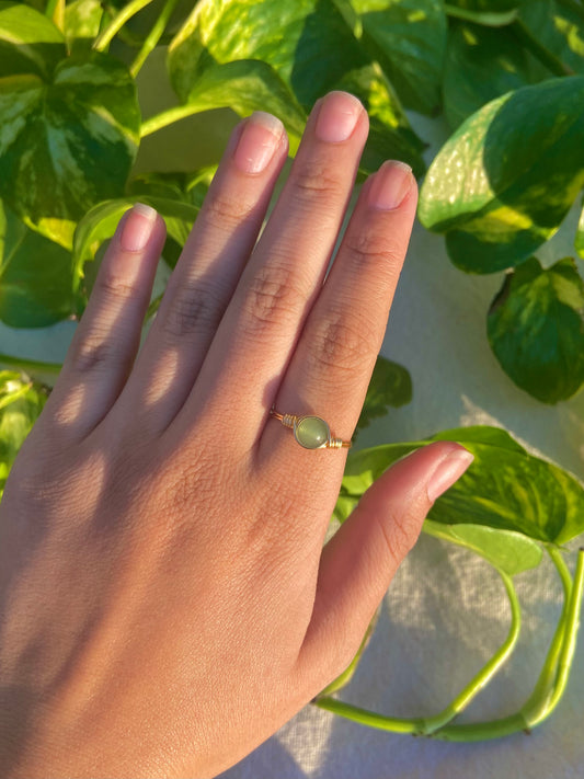 Green Aventurine Ring