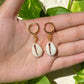 Cowrie Hoop Earrings