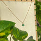 Green Aventurine Droplet Crystal Necklace