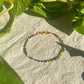Rainbow Beaded Anklet