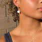 Round Shell Hoop Earrings