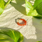 Carnelian Braided Wire Ring