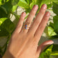 Sodalite Double Band Wire Ring