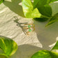Green Aventurine Double Band Wire Ring