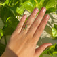 Green Aventurine Double Band Wire Ring